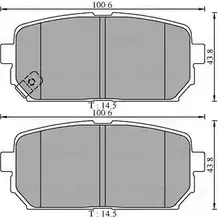 Тормозные колодки, дисковые, комплект Bosch DB2175 21181680 BP31 25 0 986 AB3 125