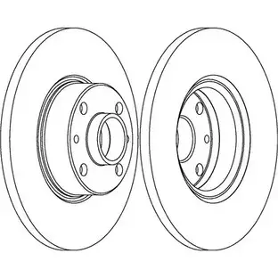 Тормозной диск Ferodo DDF038-1 21244988 DDF 038 DDF038-1
