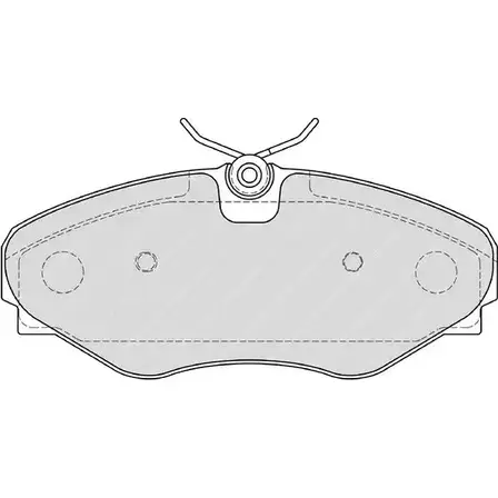 Тормозные колодки, дисковые, комплект Ferodo FSL4176 UEZ4MPV FDB417 6 21247652 изображение 0