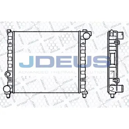 Радиатор охлаждения двигателя JDEUS 025V05 21325160 0DIH8L4 JIS DJ6