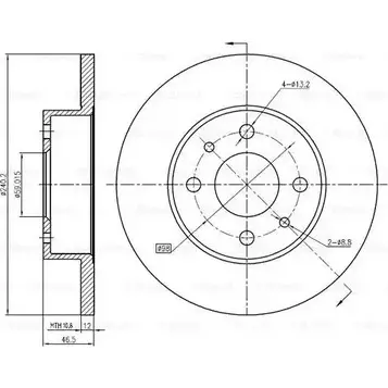 Тормозной диск Bosch JUIELJI 0 986 BB4 329 DFD 1815 61308304 изображение 0