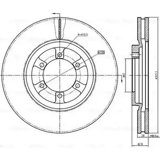 Тормозной диск Bosch DFD4 364 X5YRK3M 62433796 0 986 BB4 364 изображение 0