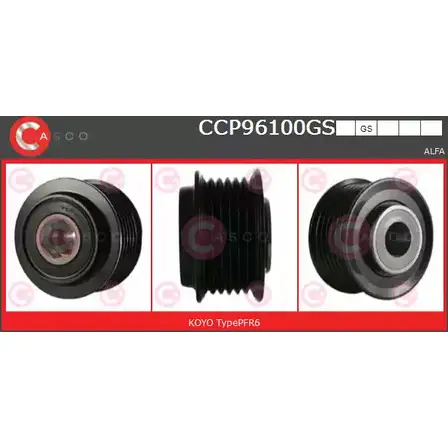 Шкив генератора CASCO 64201062 43V0F Q3 PXJJJ0 CCP96100GS