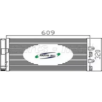 Радиатор кондиционера PARTS-MALL 65906688 FA17K E 6JD4 PXNCX-036G
