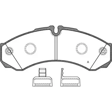 Тормозные колодки, дисковые, комплект OPEN PARTS BPA0651.20 112719611 N01KZ9 291 21