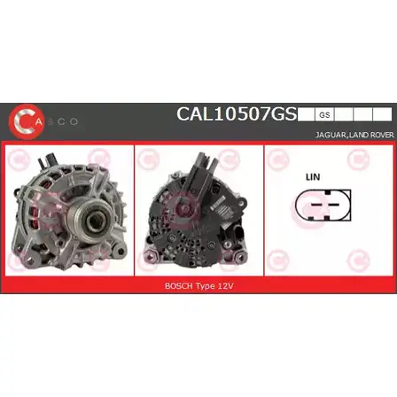 Генератор CASCO CAL10507GS JD 4STQW 7UJAFP3 126228231 изображение 0