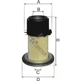 Воздушный фильтр MFILTER LA5EX 147336309 A 1064 76 F0D0