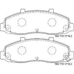 Тормозные колодки, дисковые, комплект ASIMCO 160681937 0KLQ 6 KD6329 11V7I3