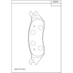 Тормозные колодки, дисковые, комплект ASIMCO 501448014 A0299LH WYC 8SA KD6528 изображение 0