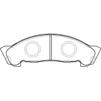 Тормозные колодки, дисковые, комплект HSB 573149070 HP9204 18791 W 7D3DFN изображение 0