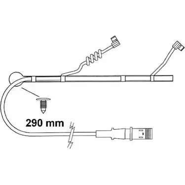 Датчик износа тормозных колодок ABEX I29G NR9 1192224863 FAI164 O0E4DO