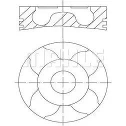 Поршень MAHLE ORIGINAL 010 04 11 1192227212 3 KFB8TB