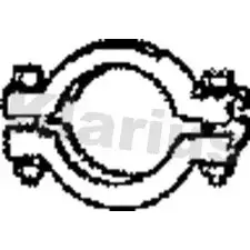 Хомут глушителя KLARIUS R8B8ZVQ 1192285191 2M 22TJB PGP55