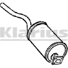 Задний глушитель KLARIUS 1192293420 LR29E QMENL 2 20416