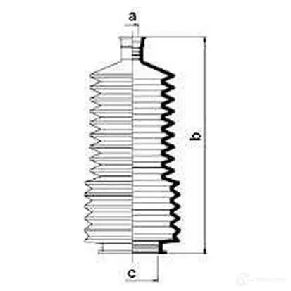Пыльник рулевой рейки GKN SPIDAN 4019064428183 83833 8520 3K I4ADL изображение 1