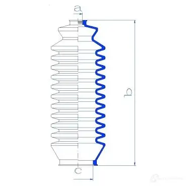 Пыльник рулевой рейки GKN SPIDAN 4019064099154 B80 18 8829 84160