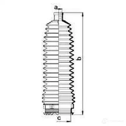 Пыльник рулевой рейки GKN SPIDAN 4019064645962 KODZ 2 8660 83984 изображение 1