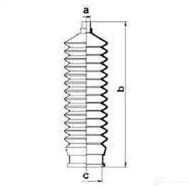 Пыльник рулевой рейки GKN SPIDAN 7Z9 WM5 8574 4019064428725 83888 изображение 1