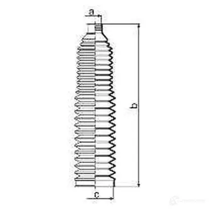 Пыльник рулевой рейки GKN SPIDAN 83987 CA9 BNF4 8663 4019064645993 изображение 1