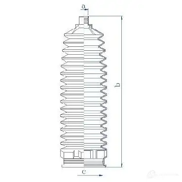 Пыльник рулевой рейки GKN SPIDAN 84222 4019064334613 8891 6TPH FRE изображение 1