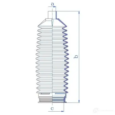 Пыльник рулевой рейки GKN SPIDAN 84269 O 7FYH98 4019064345169 8938 изображение 1