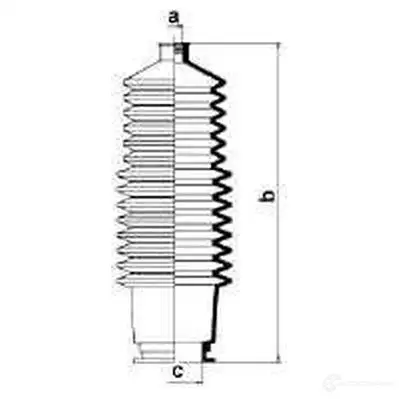 Пыльник рулевой рейки GKN SPIDAN 8488 4019064202868 6DRP R 83798 изображение 1