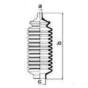 Пыльник рулевой рейки GKN SPIDAN IU CB4 4019064202745 83784 8476 изображение 1