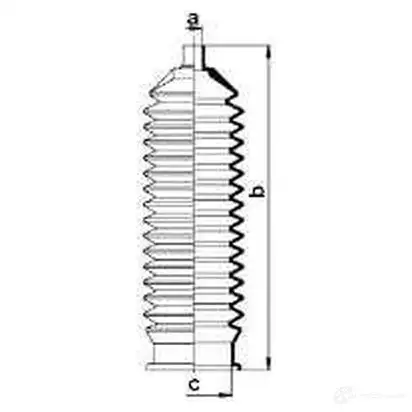 Пыльник рулевой рейки GKN SPIDAN 8721 4019064421719 PM HWW 84050 изображение 1