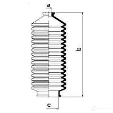 Пыльник рулевой рейки GKN SPIDAN 83965 8644 4019064645771 V9SN R