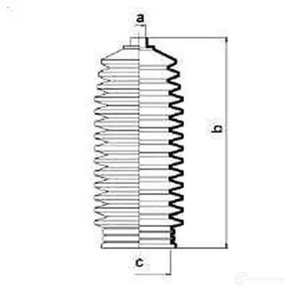 Пыльник рулевой рейки GKN SPIDAN XOBFR L 8335 83577 4019064200772 изображение 1