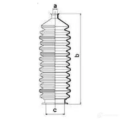 Пыльник рулевой рейки GKN SPIDAN 4019064646204 84008 U A9ET7J 8684 изображение 1