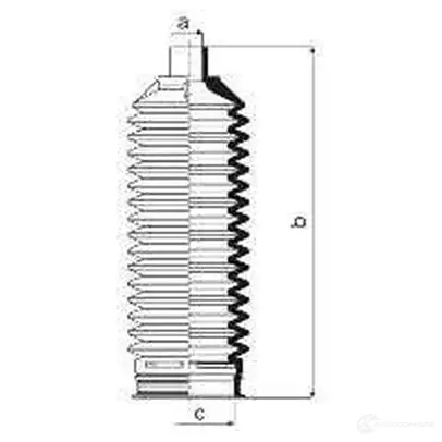 Пыльник рулевой рейки GKN SPIDAN 70 I2V1 84034 8706 4019064421559 изображение 1