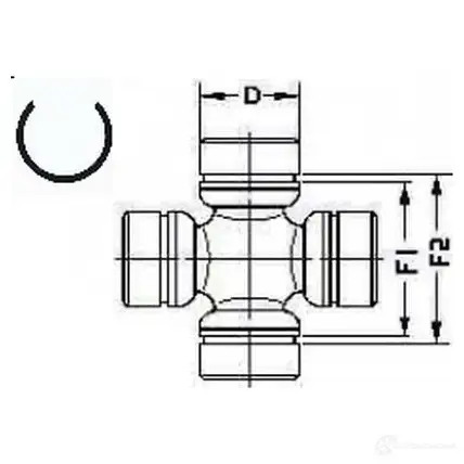 Крестовина GKN SPIDAN U 186 4019064300724 11162 TD FTIH изображение 1