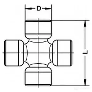Крестовина кардана GKN SPIDAN EG Q7T5L U959 1437758941