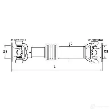 Кардан, карданный вал SPIDAN FZD 84 4019064648277 3389 27916