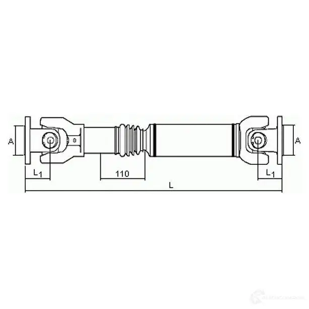Кардан, карданный вал SPIDAN 4019064648109 R2D 5SN 28047 1422988441