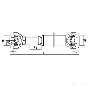 Кардан, карданный вал SPIDAN 3436 TSO 39F 28021 4019064647843