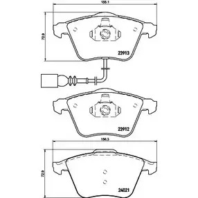 Тормозные колодки, дисковые, комплект HELLA 8DB 355 023-671 1193334879 2391 2 23913 изображение 0