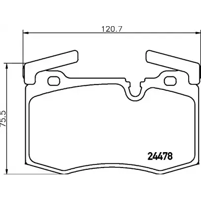 Тормозные колодки, дисковые, комплект HELLA T179 3J HF6DXN5 1193335494 8DB 355 026-291 изображение 0