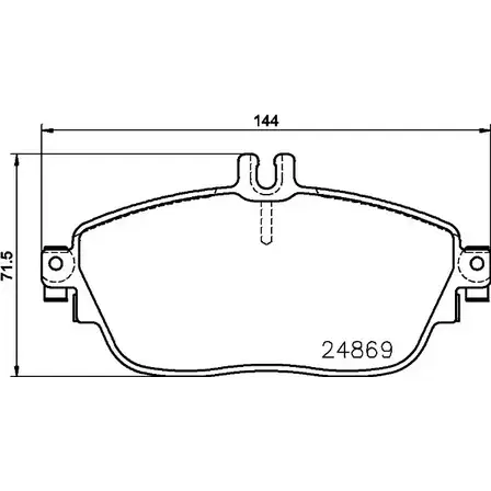 Тормозные колодки, дисковые, комплект HELLA 8DB 355 026-471 T21 49J EZ6CY 1193335512 изображение 0