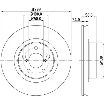 Тормозной диск HELLA 8DD 355 118-102 53305PRO _HC_NA 1193338096 IHDXSV7 изображение 0