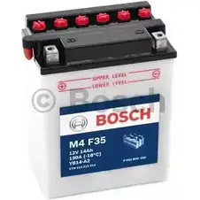 Аккумулятор 14 ач прямая 140 а 12 в 136x91x168 BOSCH 0092M4F350 1193434566 12V 14AH 190A 514 012 014 изображение 0