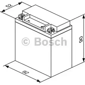 Аккумулятор 2 ач обратная 120 а 12 в 92x52x90 BOSCH 7CQGR LTKTM04L LION 1193469279 0986122638
