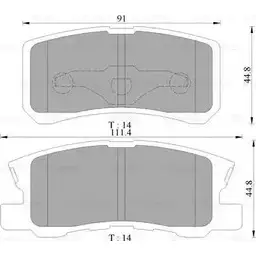Тормозные колодки, дисковые, комплект Bosch 0 986 505 079 1193485453 BP5079 7743-D8 68