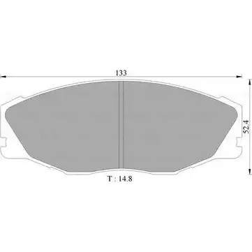 Тормозные колодки, дисковые, комплект Bosch 1193485569 0 986 505 366 BP5366 7 485-D686 изображение 0