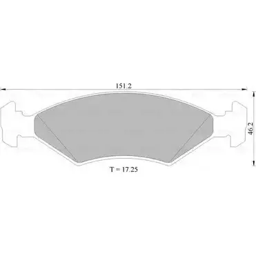 Тормозные колодки, дисковые, комплект Bosch 0 986 505 616 1193485634 DB212 BP 5616