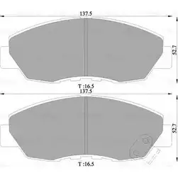 Тормозные колодки, дисковые, комплект Bosch BP562 7 1193485636 0 986 505 627 D465-7345