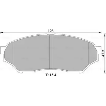Тормозные колодки, дисковые, комплект Bosch 0 986 505 669 BP566 9 1193485679 DB2058