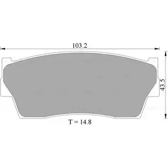 Тормозные колодки, дисковые, комплект Bosch 0 986 505 702 1193485734 BP5702 7305-D4 18 изображение 0