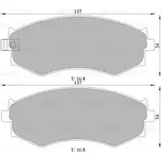 Тормозные колодки, дисковые, комплект Bosch 1193485764 0 986 505 731 DB1165 BP573 1